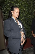 Pregnant RIHANNA Leaves a Late-night Dinner at Giorgio Baldi in Santa Monica 07/19/2025