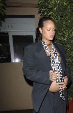 Pregnant RIHANNA Leaves a Late-night Dinner at Giorgio Baldi in Santa Monica 07/19/2025