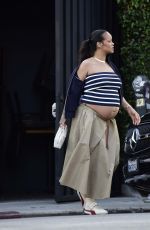 Pregnant RIHANNA Out and About in Los Angeles 07/14/2025