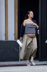Pregnant RIHANNA Out and About in Los Angeles 07/14/2025
