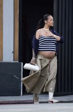 Pregnant RIHANNA Out and About in Los Angeles 07/14/2025