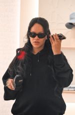 Pregnant RIHANNA Shopping at Dior Store in Paris 07/02/2025