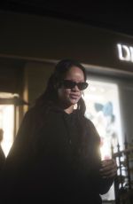 Pregnant RIHANNA Shopping at Dior Store in Paris 07/02/2025