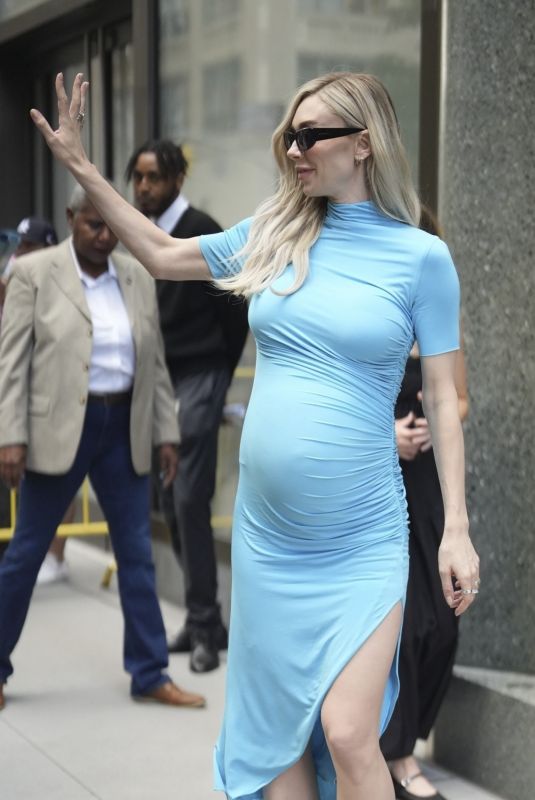 Pregnant VANESSA KIRBY Arrives at The View in New York 07/23/2025
