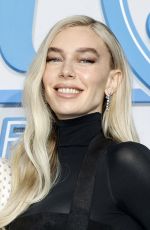 Pregnant VANESSA KIRBY at The Fantastic Four: First Steps Blue Carpet Fan Event at Das Center 07/08/2025