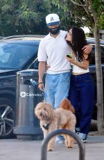 RACHEL ZEGLER and Nathan Louis Out with Their Dog in London 07/20/2025