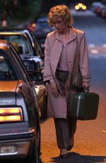 SCARLETT JOHANSSON Filming Scenes for Her Upcoming Series Paper Tiger in Queens 07/10/2025