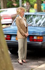 SCARLETT JOHANSSON Filming Scenes for Her Upcoming Series Paper Tiger in Queens 07/10/2025