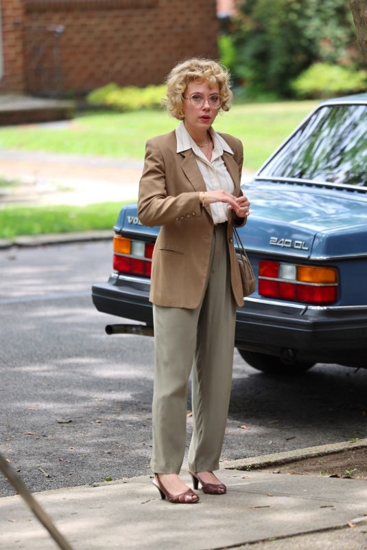 SCARLETT JOHANSSON on the Set of Paper Tiger in Queens 07/10/2025