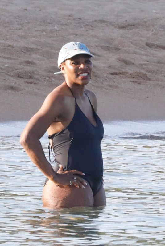 SERENA WILLIAMS in Swimsuit at a Family Getaway in Porto Cervo 06/28/2025