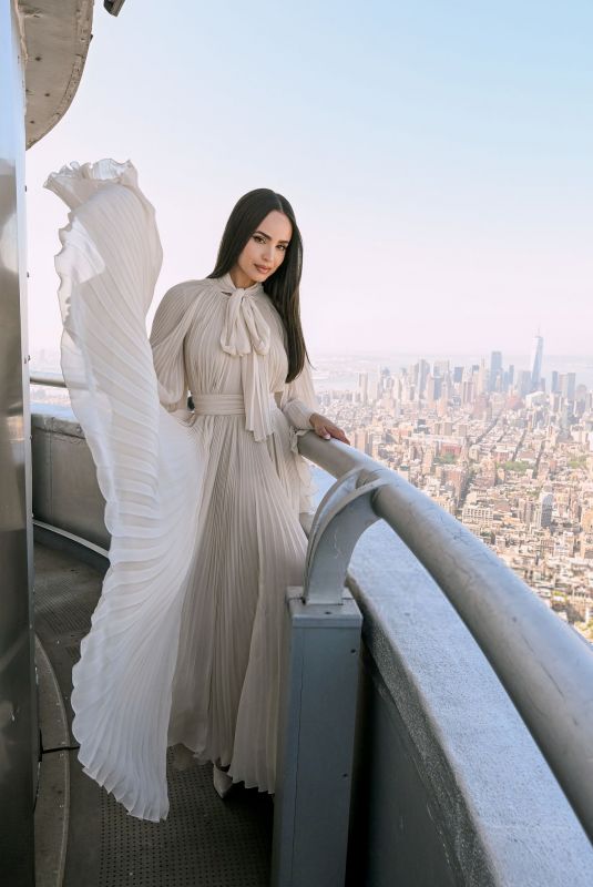 SOFIA CARSON at Empire State Building in New York 07/28/2025