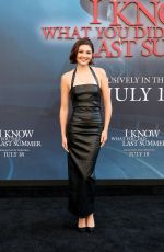 SOPHIA WOODWARD at I Know What You Did Last Summer Premiere in Los Angeles 07/14/2025