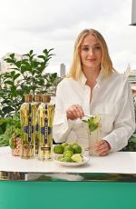 SOPHIE TURNER at St-Germain Terrace at Sea Containers in London 07/15/2025