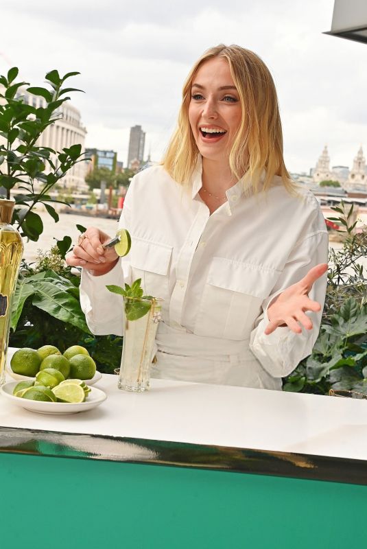 SOPHIE TURNER at St-Germain Terrace at Sea Containers in London 07/15/2025