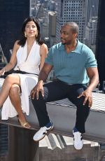 STEPHANIE BEATRIZ and Anthony Mackie at Twisted Metal Season 2 Photocall at Top of the Rock Observation Deck at Rockefeller Center 07/22/2025