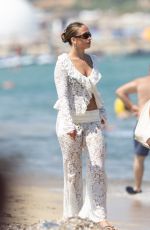 TATE MCRAE in Bikini at a Yacht in St. Tropez 07/01/2025