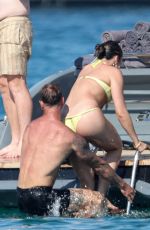 TATE MCRAE in Bikini at a Yacht in St. Tropez 07/01/2025