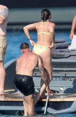 TATE MCRAE in Bikini at a Yacht in St. Tropez 07/01/2025