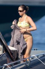 TATE MCRAE in Bikini at a Yacht in St. Tropez 07/01/2025