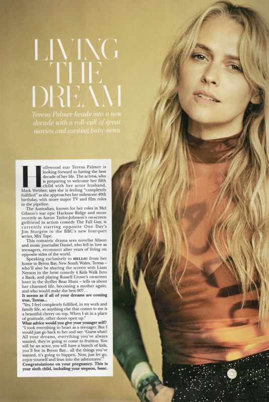 TERESA PALMER in Hello! Magazine, July 2025