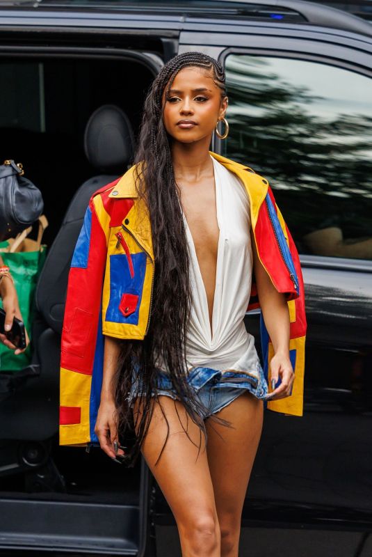 TYLA Arrives for Her Performance at Maaya Berlin 07/14/2025