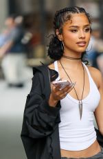 TYLA Out and About in London 07/17/2025