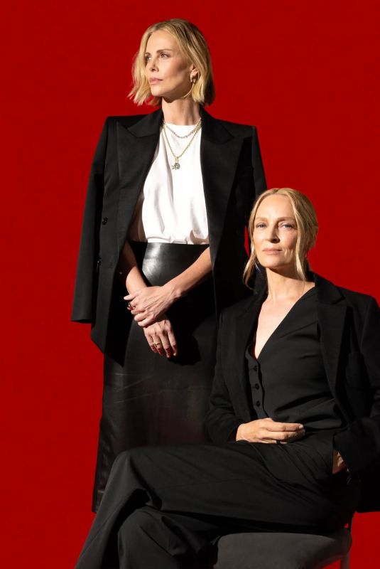 UMA THURMAN and CHARLIZE THERON for The New York Times 2025