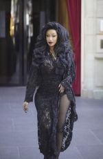 VARDI B Heading to Balenciaga Show at Haute Couture Week in Paris 07/09/2025