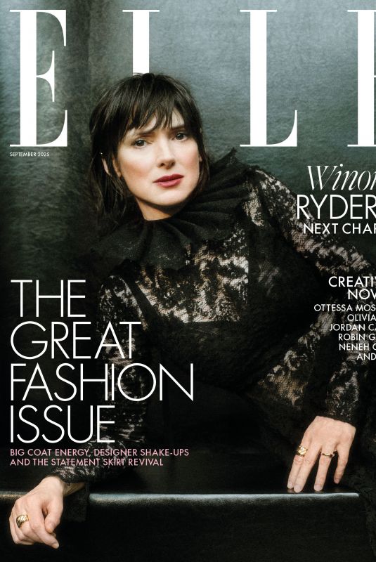 WINONA RYDER for Elle UK, September 2025