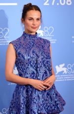 ALICIA VIKANDER at The Wizard of the Kremlin Photocall at 82nd Venice International Film Festival 08/31/2025