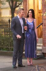 ANNE HATHAWAY Films a Romantic Scene for Devil Wears Prada 2 in New York City 08/05/2025