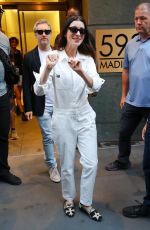 ANNE HATHAWAY Leaves Set of Devil Wears Prada 2 in New York - 07/31/2025