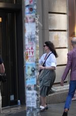 ANNE HATHAWAY on the Set of The Devil Wears Prada 2 in New York City 08/07/2025