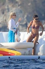 ANYA TAYLOR-JOY and NINA DOBREV with Friends on a Luxury Yacht in Mykonos 08/18/2025