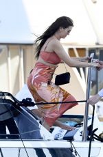 ANYA TAYLOR-JOY and NINA DOBREV with Friends on a Luxury Yacht in Mykonos 08/18/2025