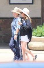 ASHLEY TISDALE Enjoys a Lunch with Family in Malibu 08/90/2025