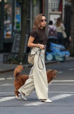 AUBREY PLAZA Out for Dinner with Her Dog in New York City 08/27/2025