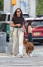 AUBREY PLAZA Out for Dinner with Her Dog in New York City 08/27/2025
