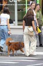 AUBREY PLAZA Out for Dinner with Her Dog in New York City 08/27/2025