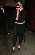 BEBE REXHA Arrives at Cara Delevingne