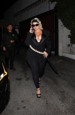 BEBE REXHA Arrives at Cara Delevingne