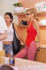 BELLA HADID Meets Fans During a Stop at Cha Cha Matcha in Venice Beach 08/10/2025