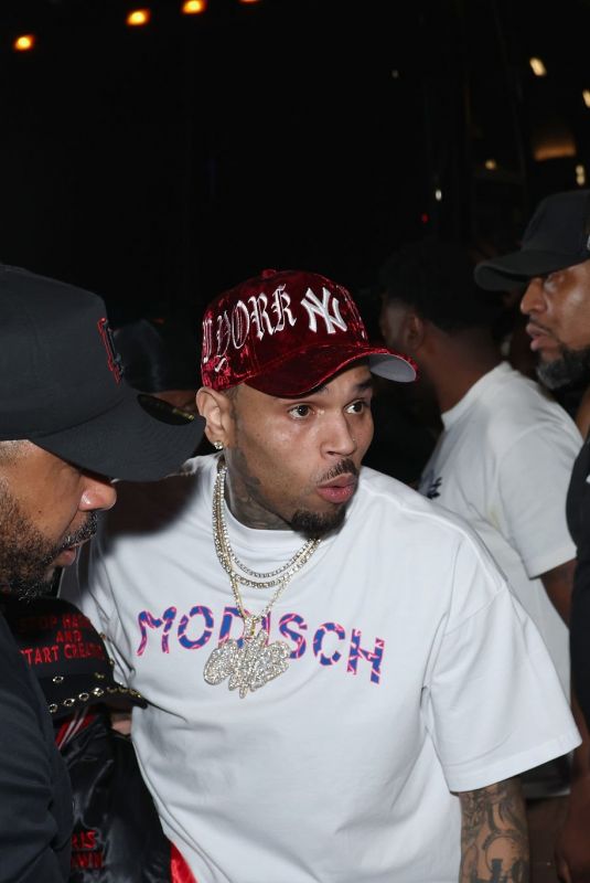 Chris Brown - Attends an after party at Harbor in New York City 08/12/2025
