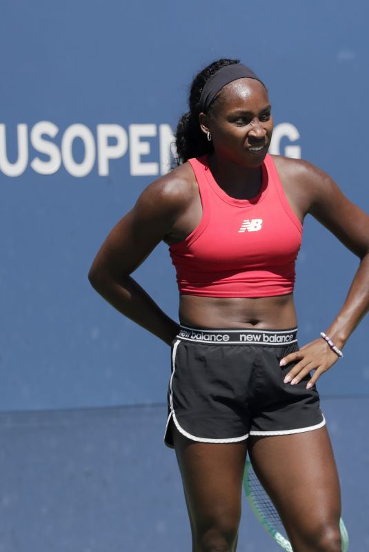 COCO GAUFF at US Open Tennis Championships at Flushing Meadows 08/23/2025