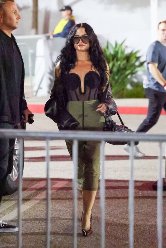 DEMI LOVATO Arrives at Lady Gaga’s Concert at Kia Forum in Inglewood 08/01/2025