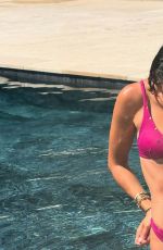 DIANE LEYRE in a Pink Bikini at a Pool 08/13/2025