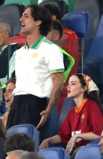 DOVE CAMERON and Damiano David at Serie A 2025-26 Season Opener Between AS Roma and Bologna FC 1909 in Rome 08/23/2025