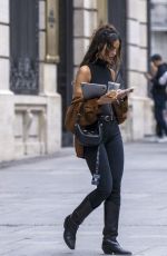 EIZA GONZALEZ Leaves a Hotel in Madrid 04/29/2025