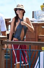 EMILY RATAJKOWSKI in a Swimsuit at a Pool in Positano 08/07/2025
