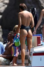 EMILY RATAJKOWSKI in a Swimsuit at a Pool in Positano 08/07/2025